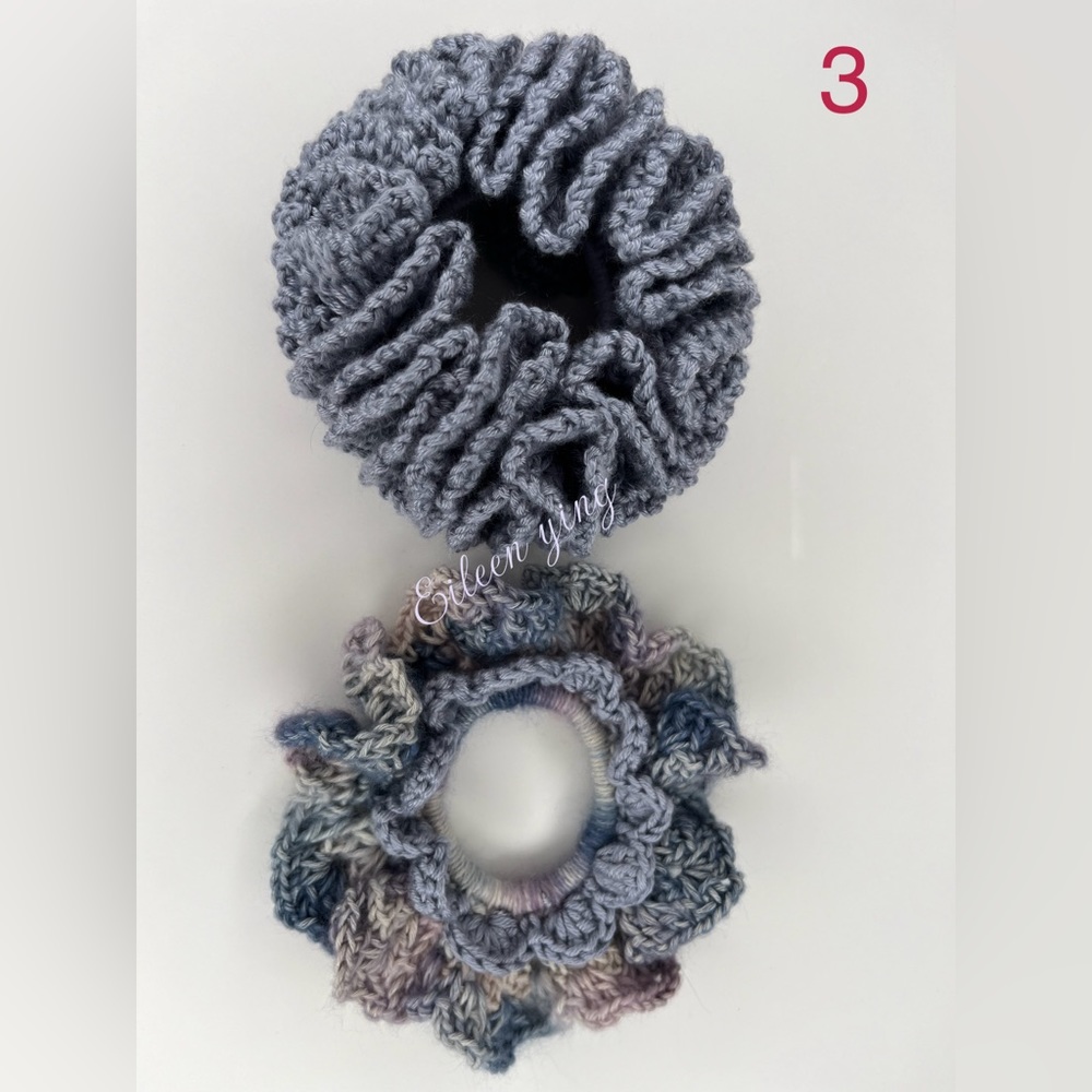 hand crocheted scrunchie